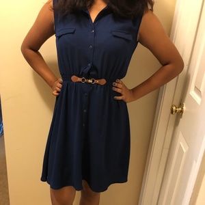 Blue Work Dress